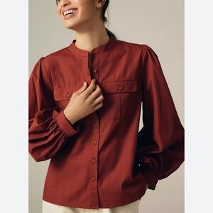 NEW Anthropologie Nikasha Utility Cargo Blouse size M with tag